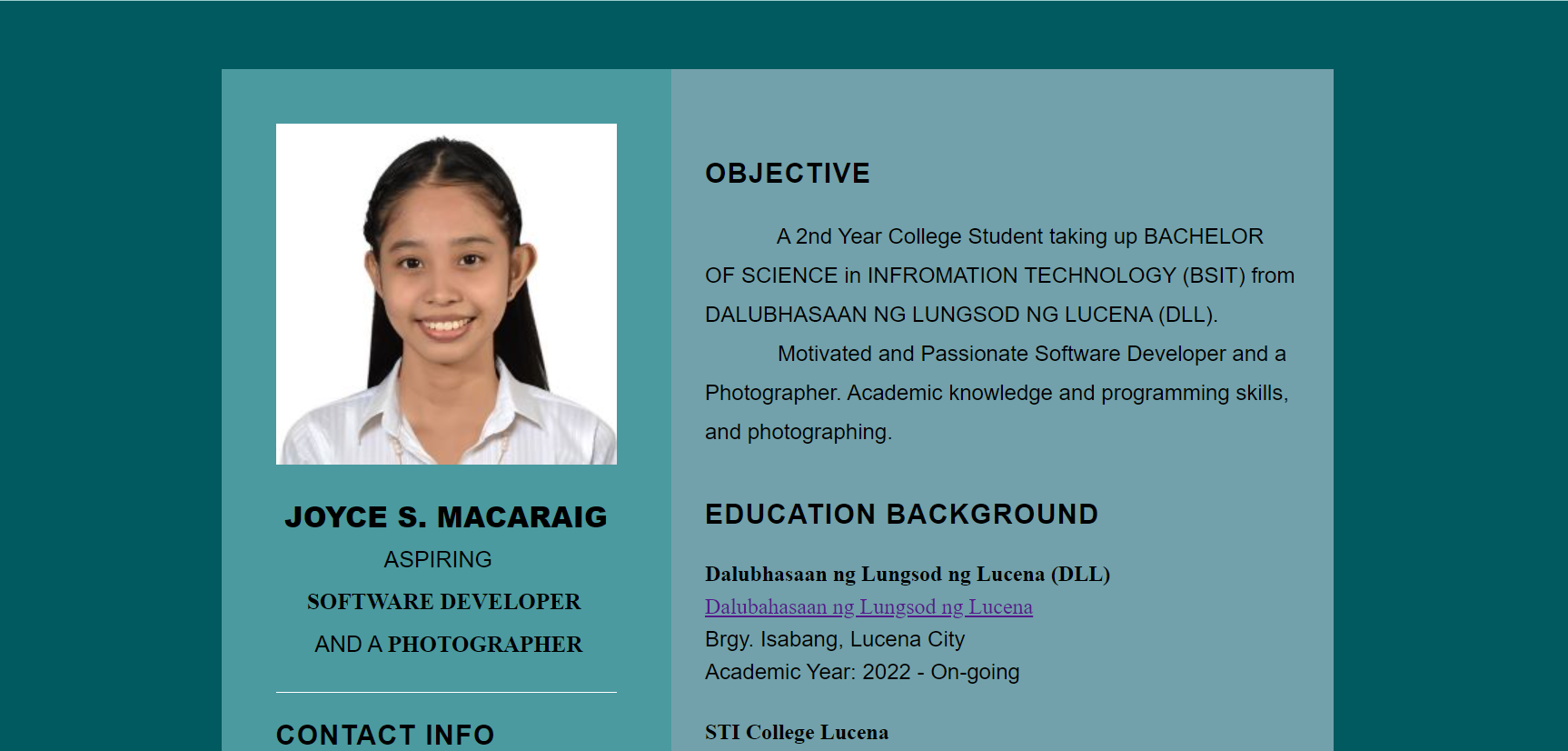 Portfolio Macaraig - ResponsiveResume 